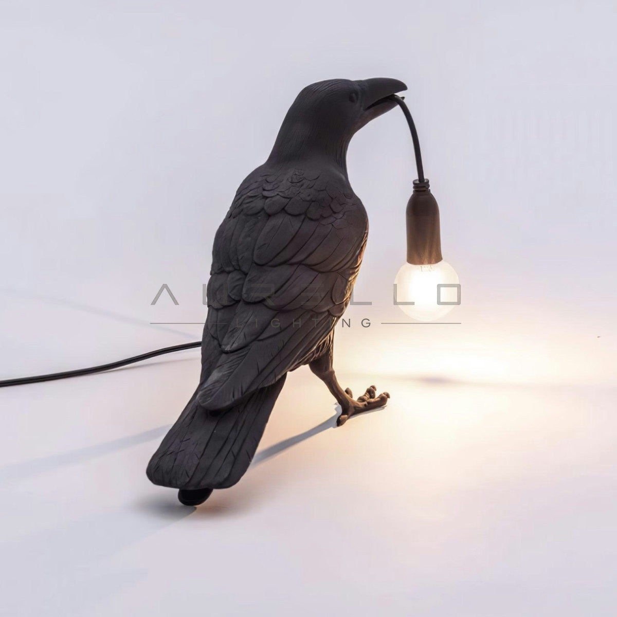 Raven Resin Table Lamp
