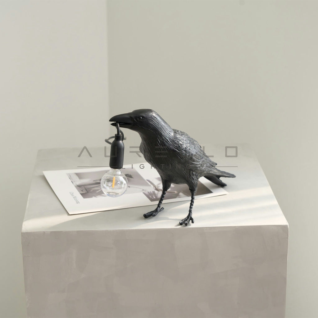 Raven Resin Table Lamp