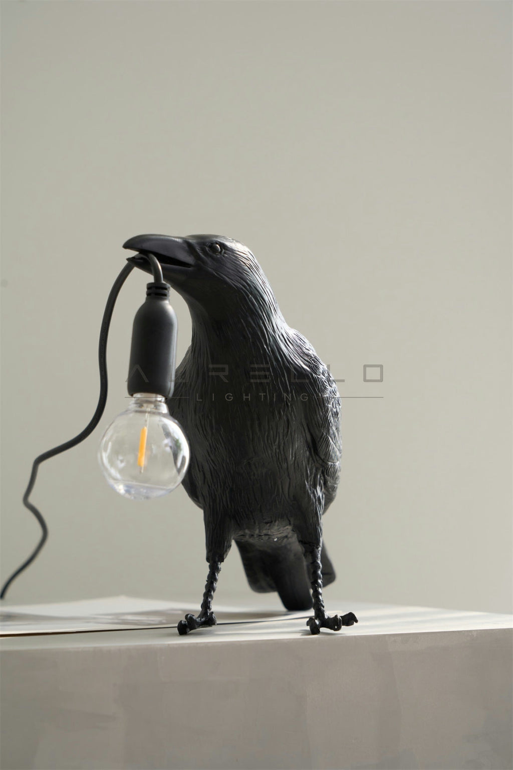 Raven Resin Table Lamp