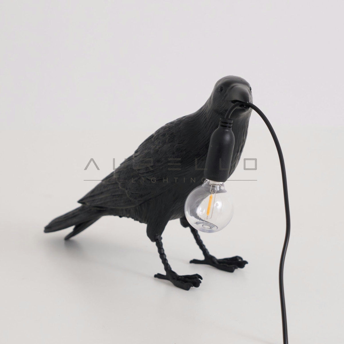 Raven Resin Table Lamp