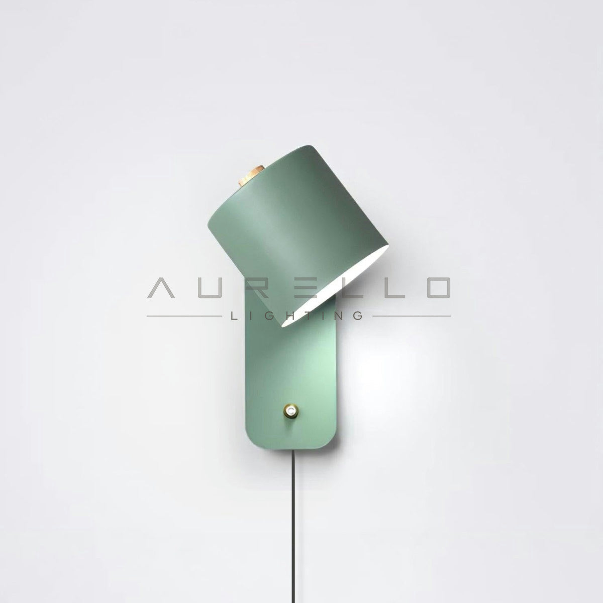 Rotatable Cylinder Plug-in Wall Lamp