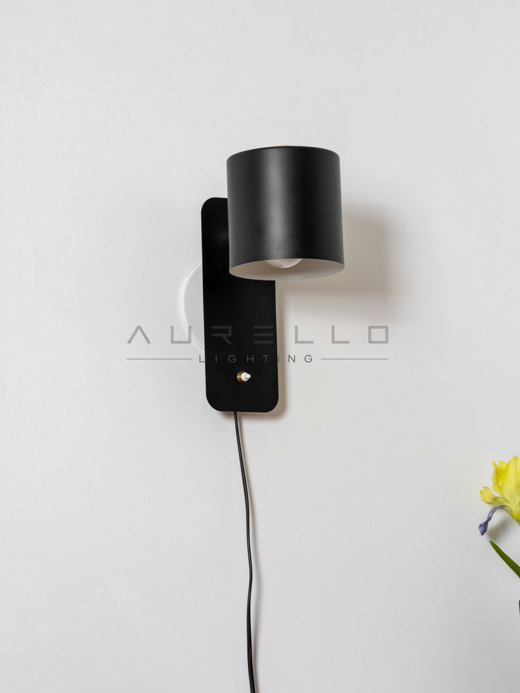 Rotatable Cylinder Plug-in Wall Lamp