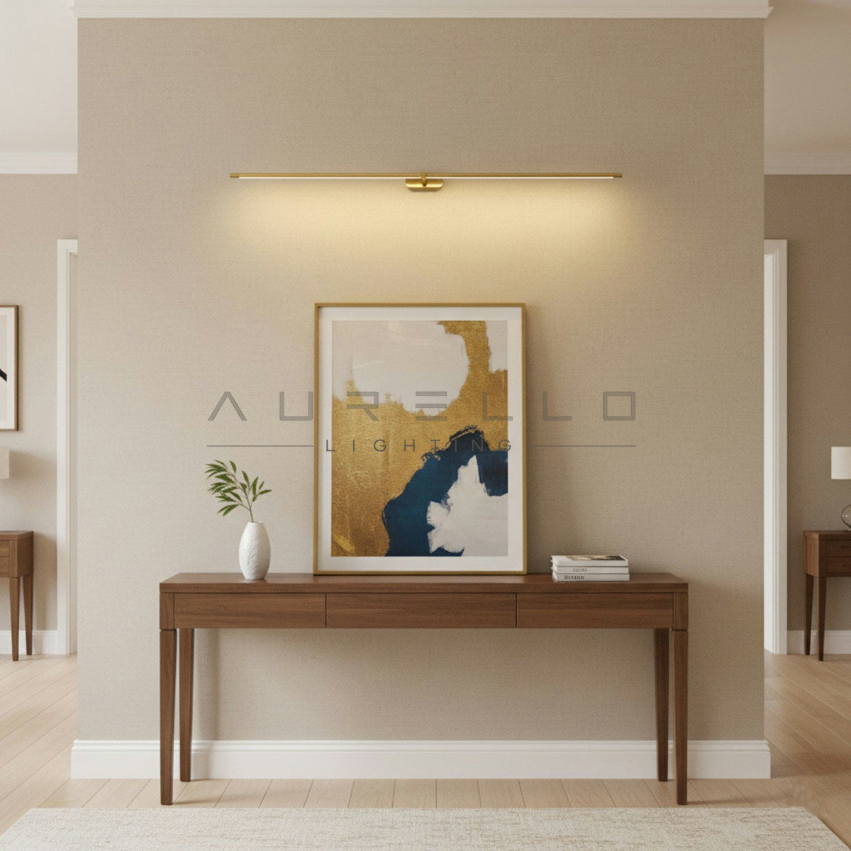 Minimalist Linear Rechargeable Wall Lamp