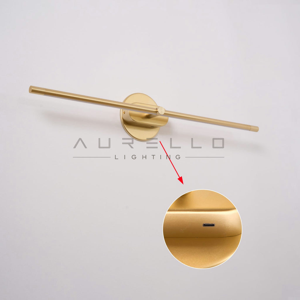 Minimalist Linear Rechargeable Wall Lamp