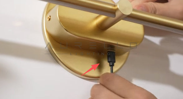 Minimalist Linear Rechargeable Wall Lamp remote and touch control diagram