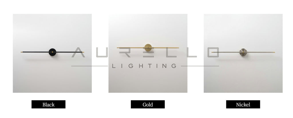 Edge Linear LED Wall Lamp — color temperature comparison