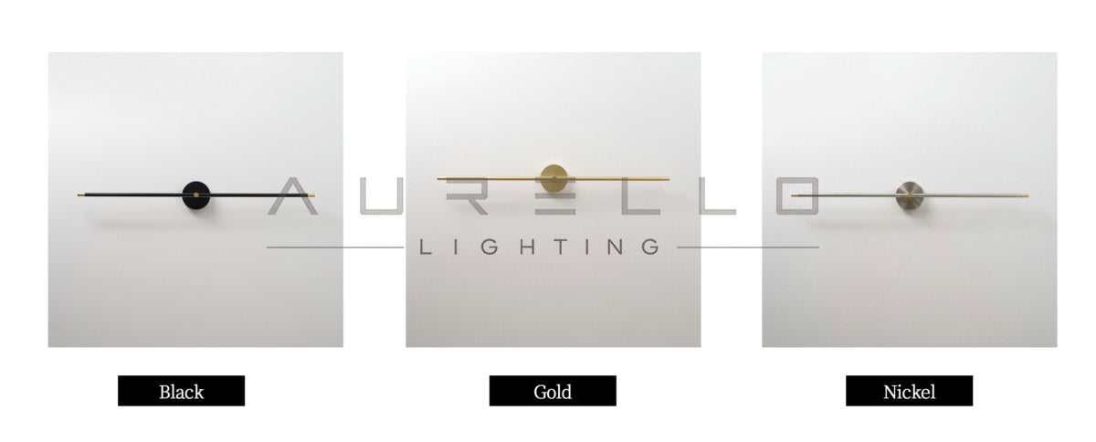Edge Linear LED Wall Lamp — color temperature comparison