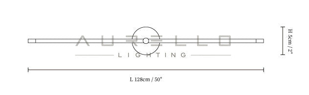 Edge Linear LED Wall Lamp — size reference