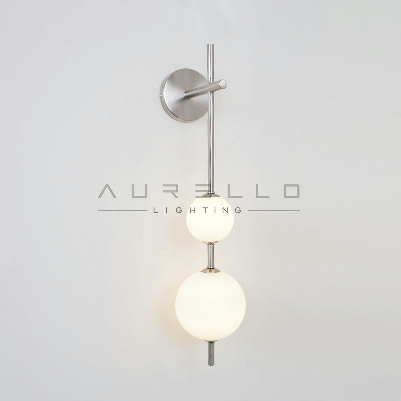 Vertical Globe Wall Lamp