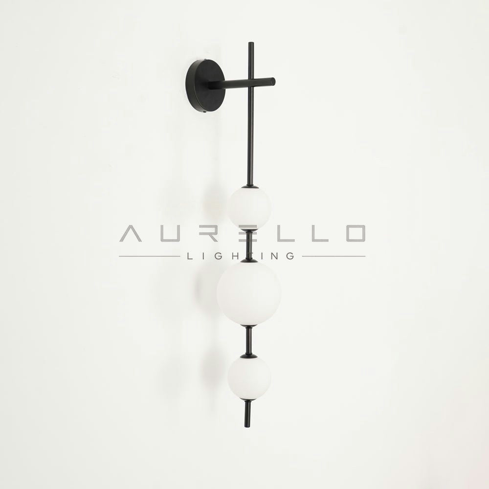 Vertical Globe Wall Lamp