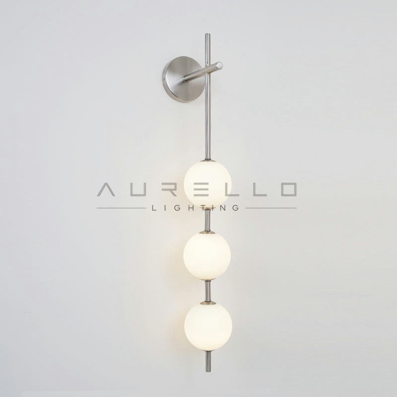 Vertical Globe Wall Lamp