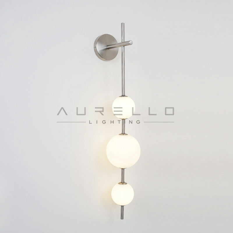 Vertical Globe Wall Lamp