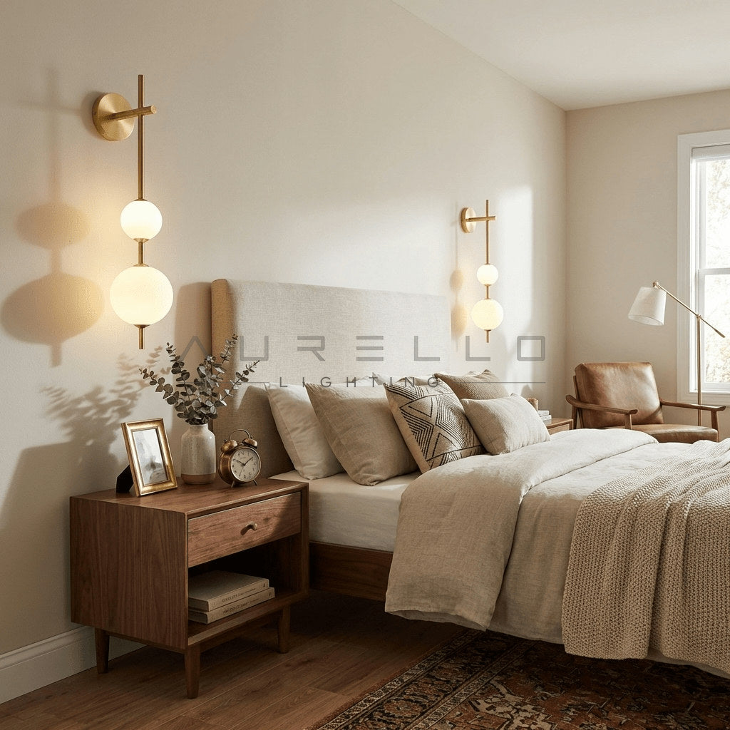 Vertical Globe Wall Lamp