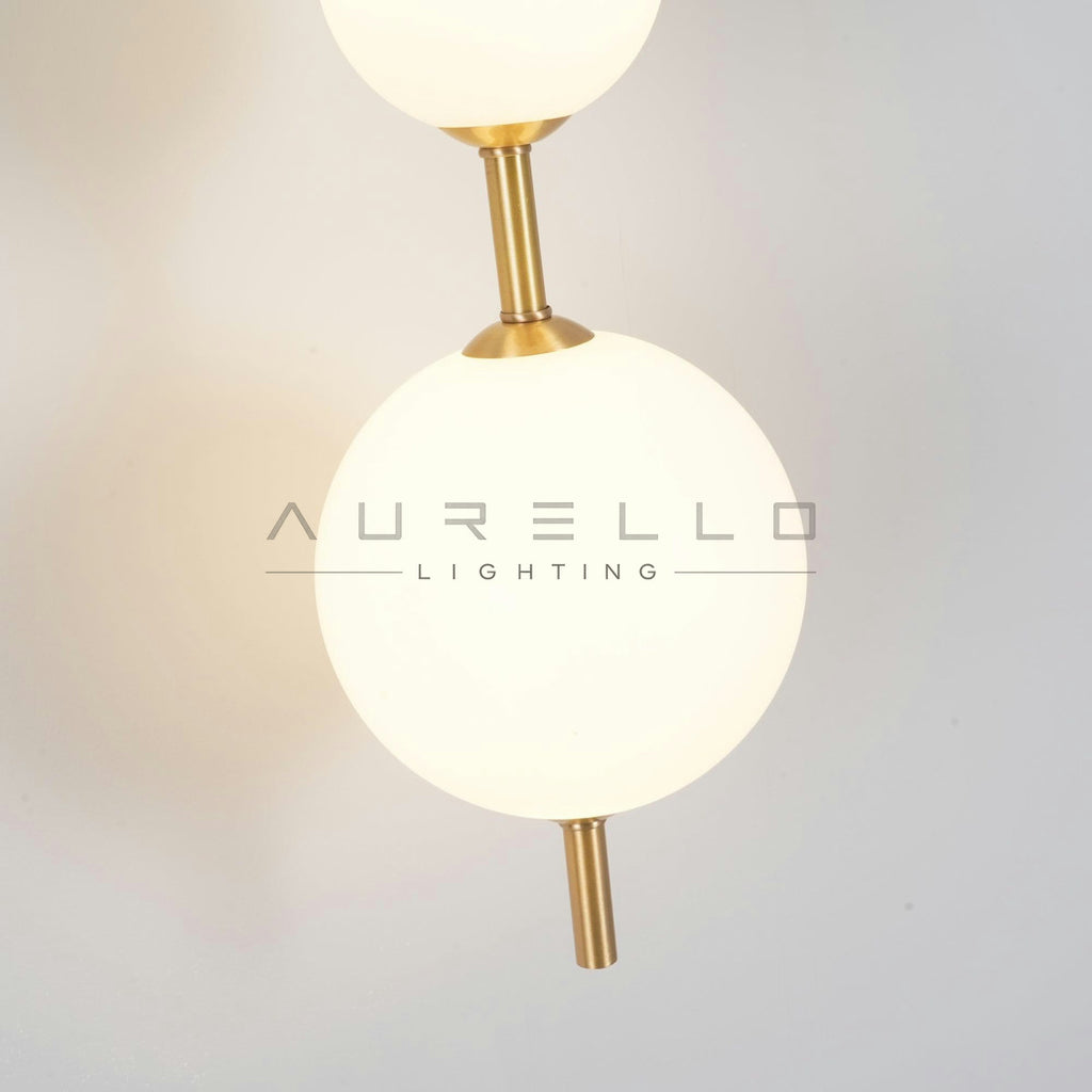 Vertical Globe Wall Lamp