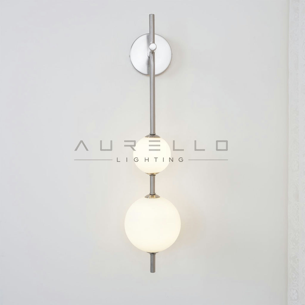 Vertical Globe Wall Lamp