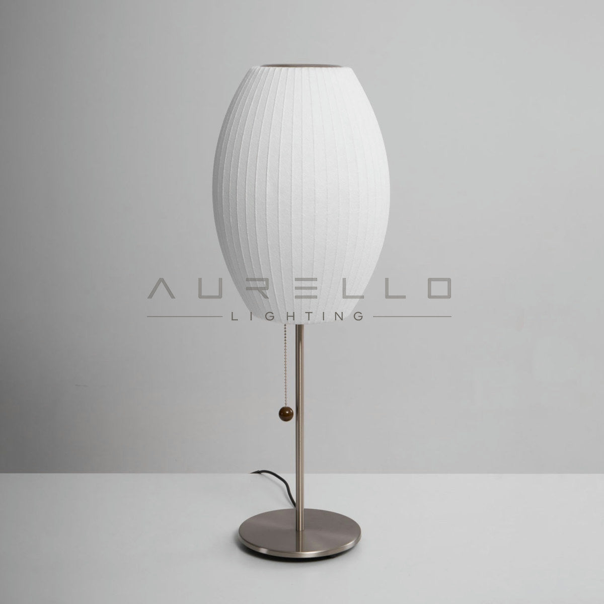 Faux Silk Bubble Table Lamp