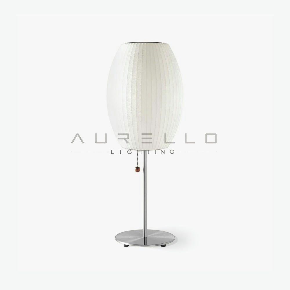 Faux Silk Bubble Table Lamp