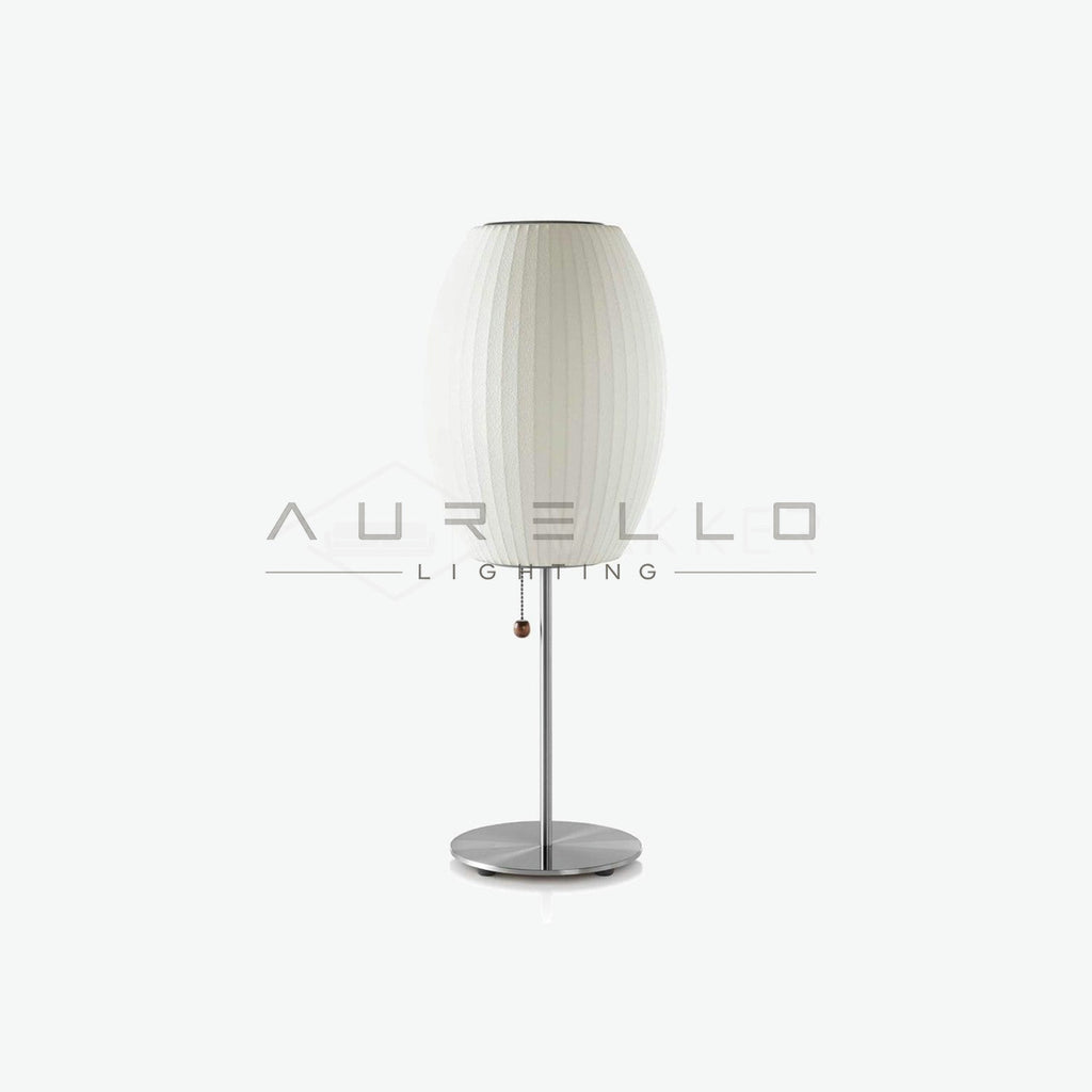 Faux Silk Bubble Table Lamp