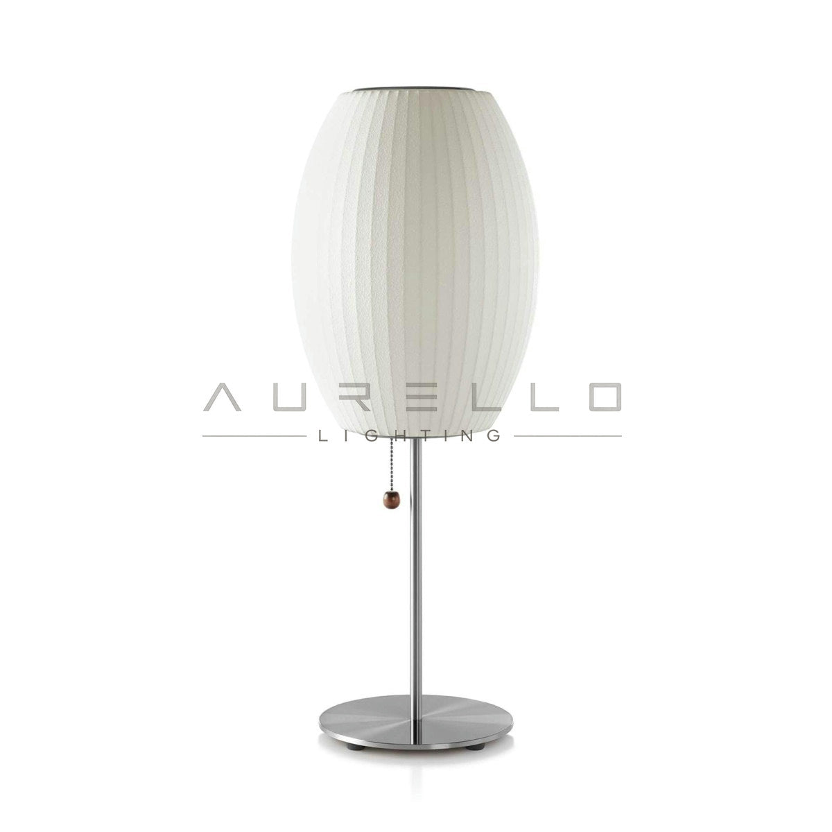 Faux Silk Bubble Table Lamp