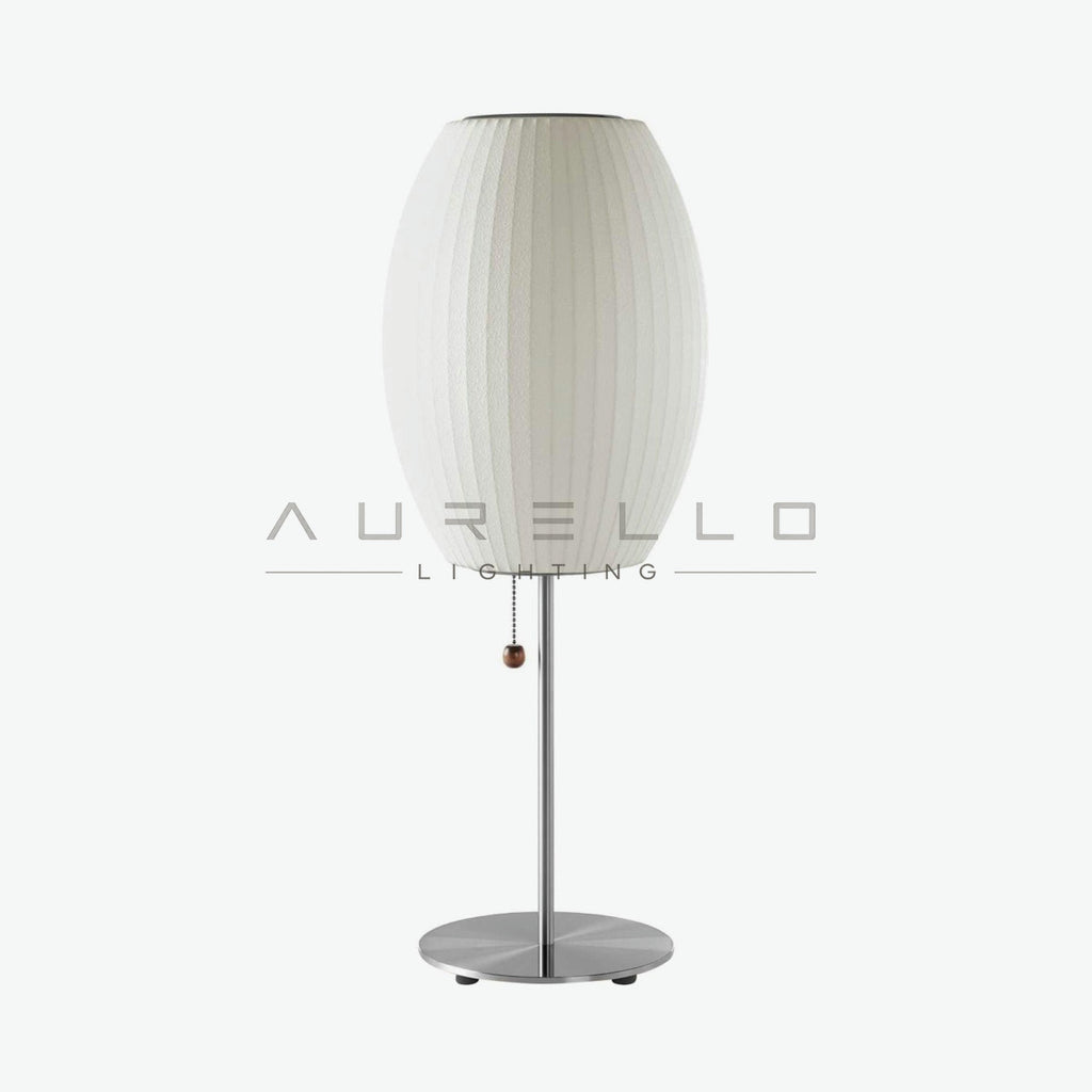 Faux Silk Bubble Table Lamp