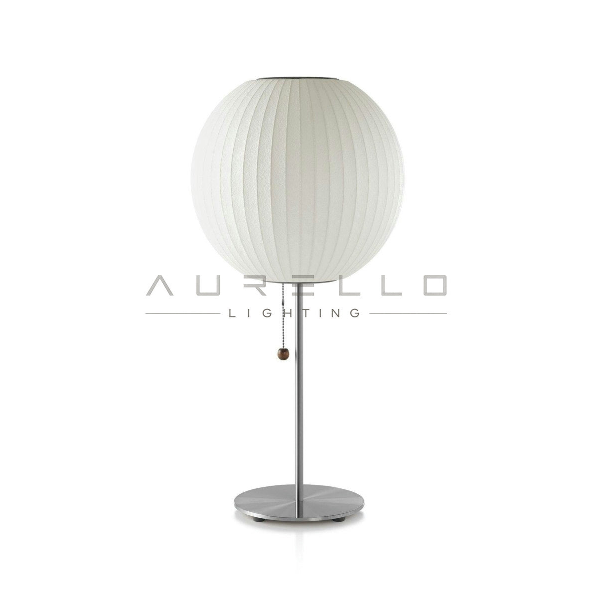 Faux Silk Bubble Table Lamp