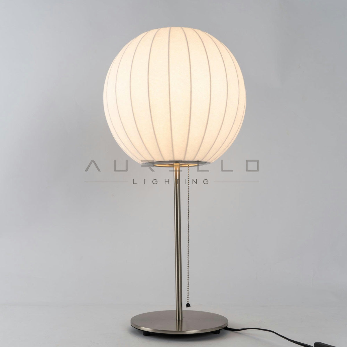 Faux Silk Bubble Table Lamp