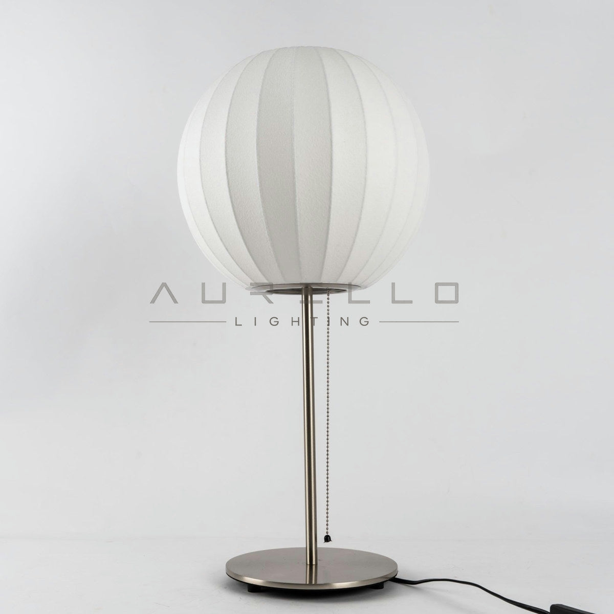 Faux Silk Bubble Table Lamp