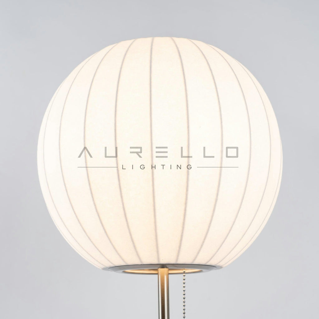Faux Silk Bubble Table Lamp