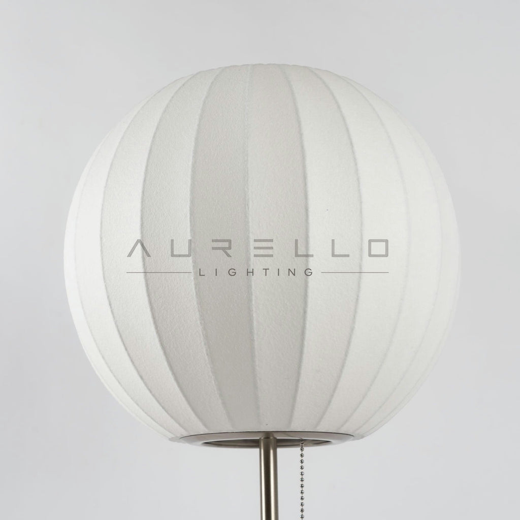 Faux Silk Bubble Table Lamp