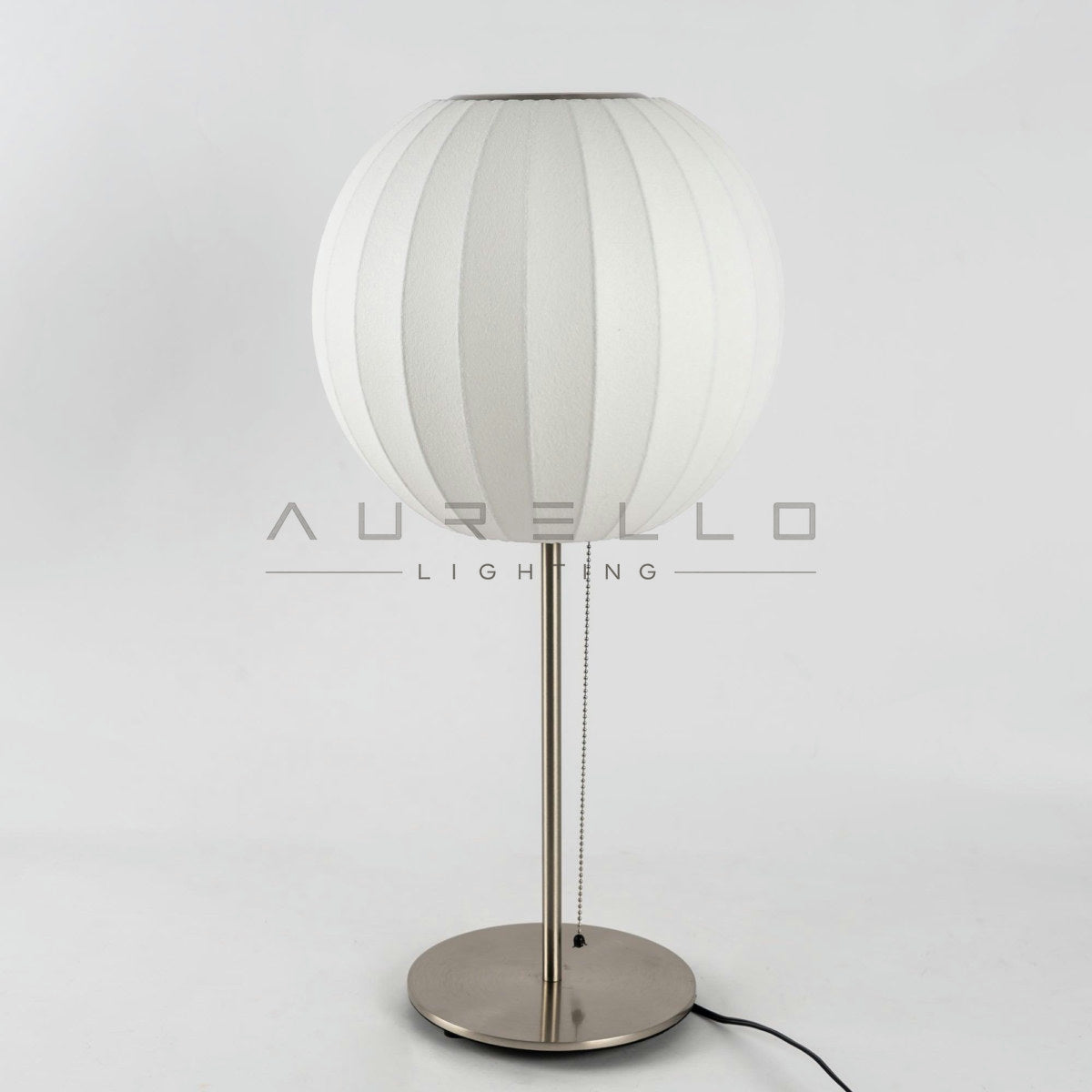 Faux Silk Bubble Table Lamp