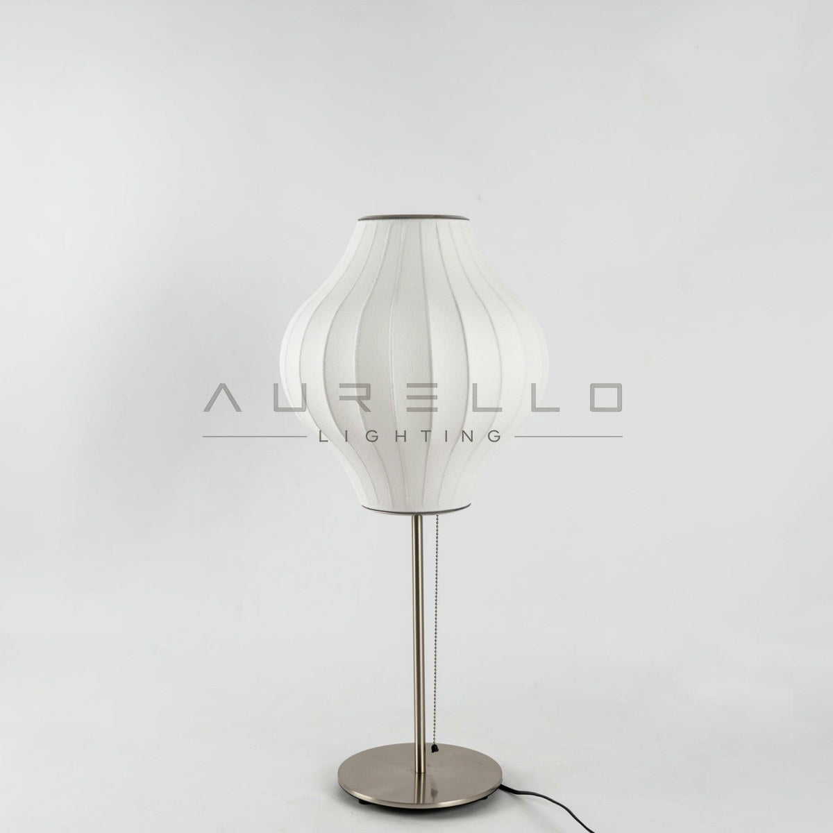 Faux Silk Bubble Table Lamp