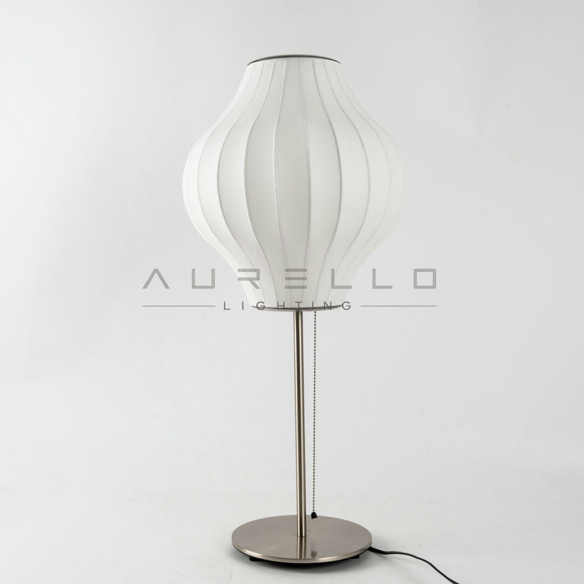 Faux Silk Bubble Table Lamp