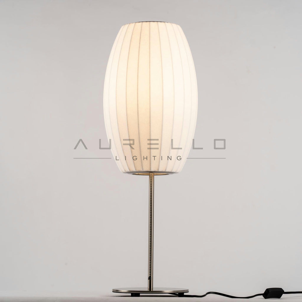 Faux Silk Bubble Table Lamp