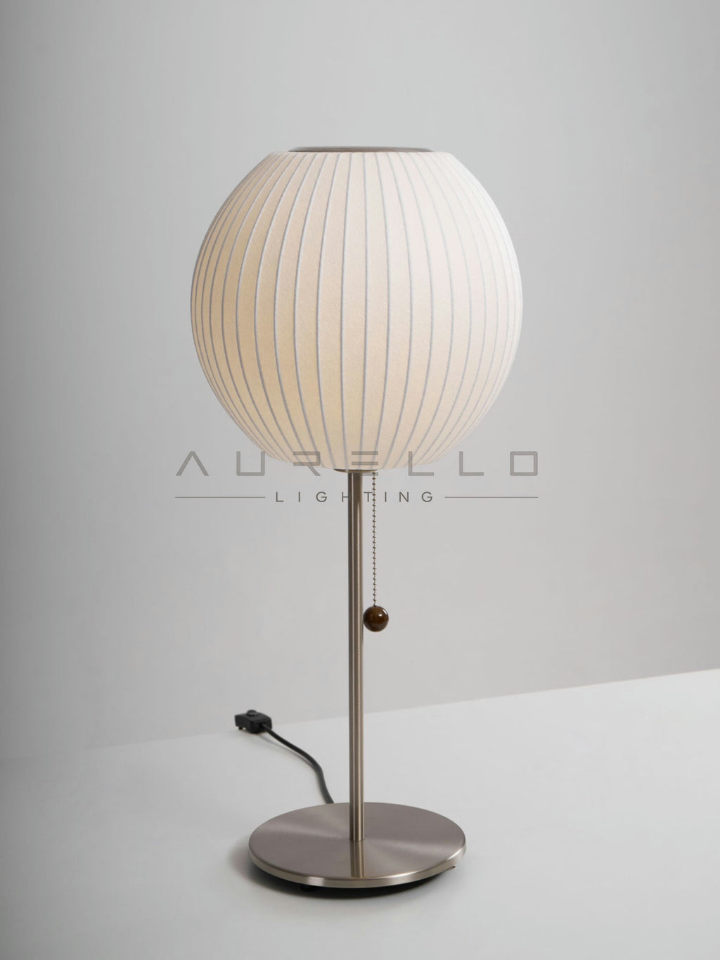 Faux Silk Bubble Table Lamp