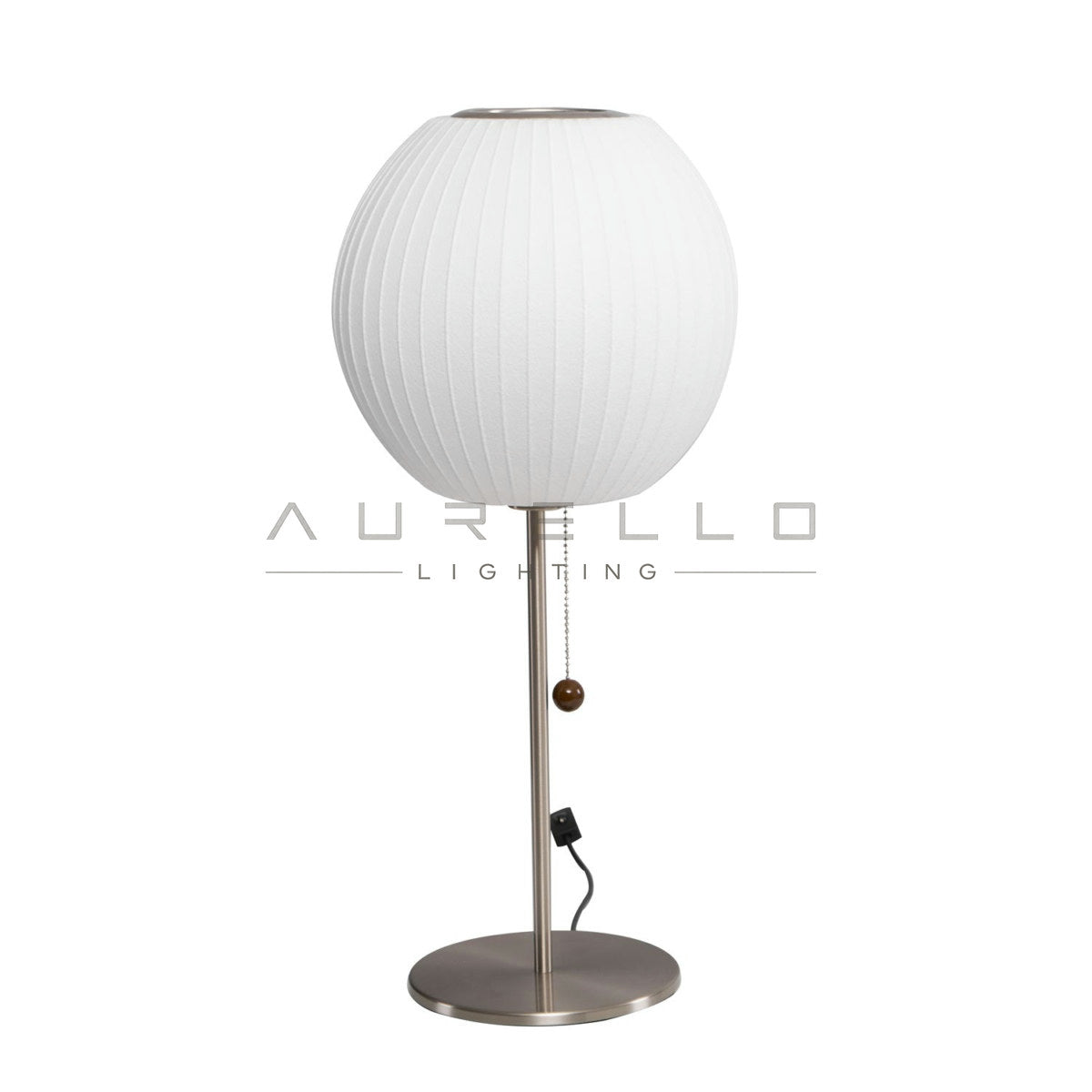 Faux Silk Bubble Table Lamp