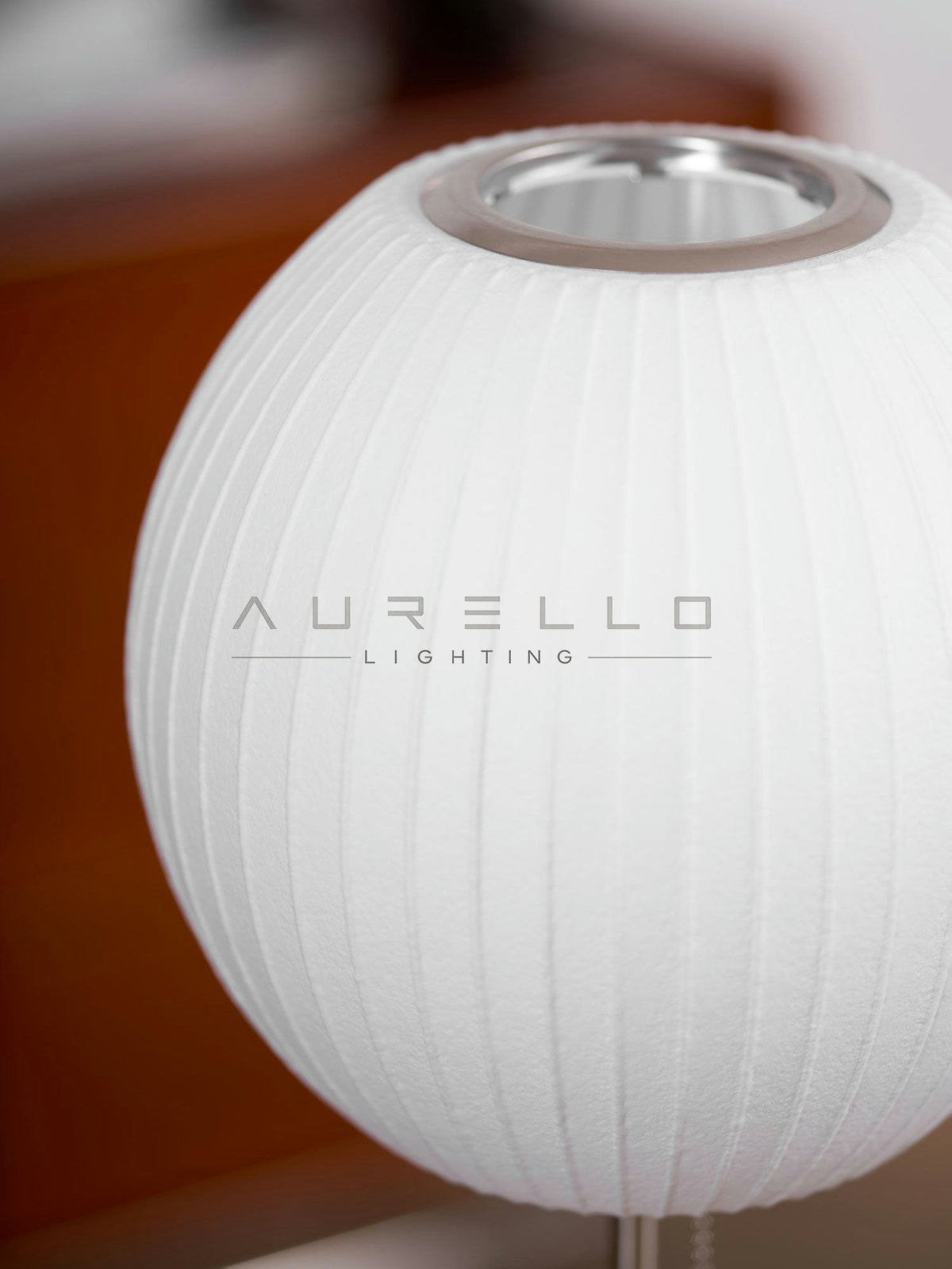 Faux Silk Bubble Table Lamp