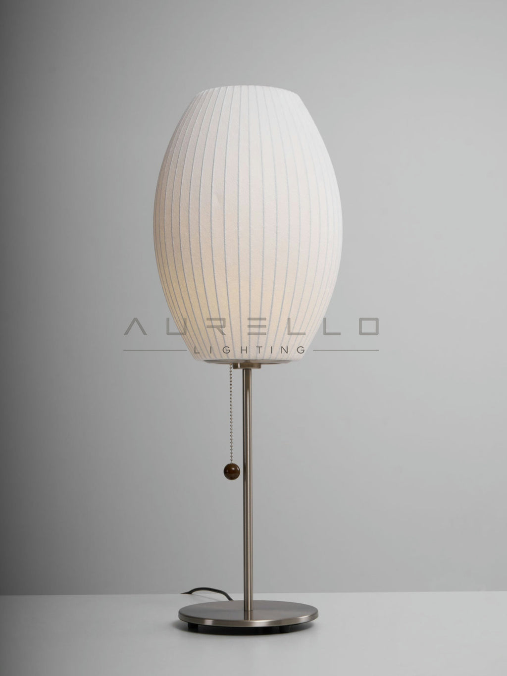 Faux Silk Bubble Table Lamp