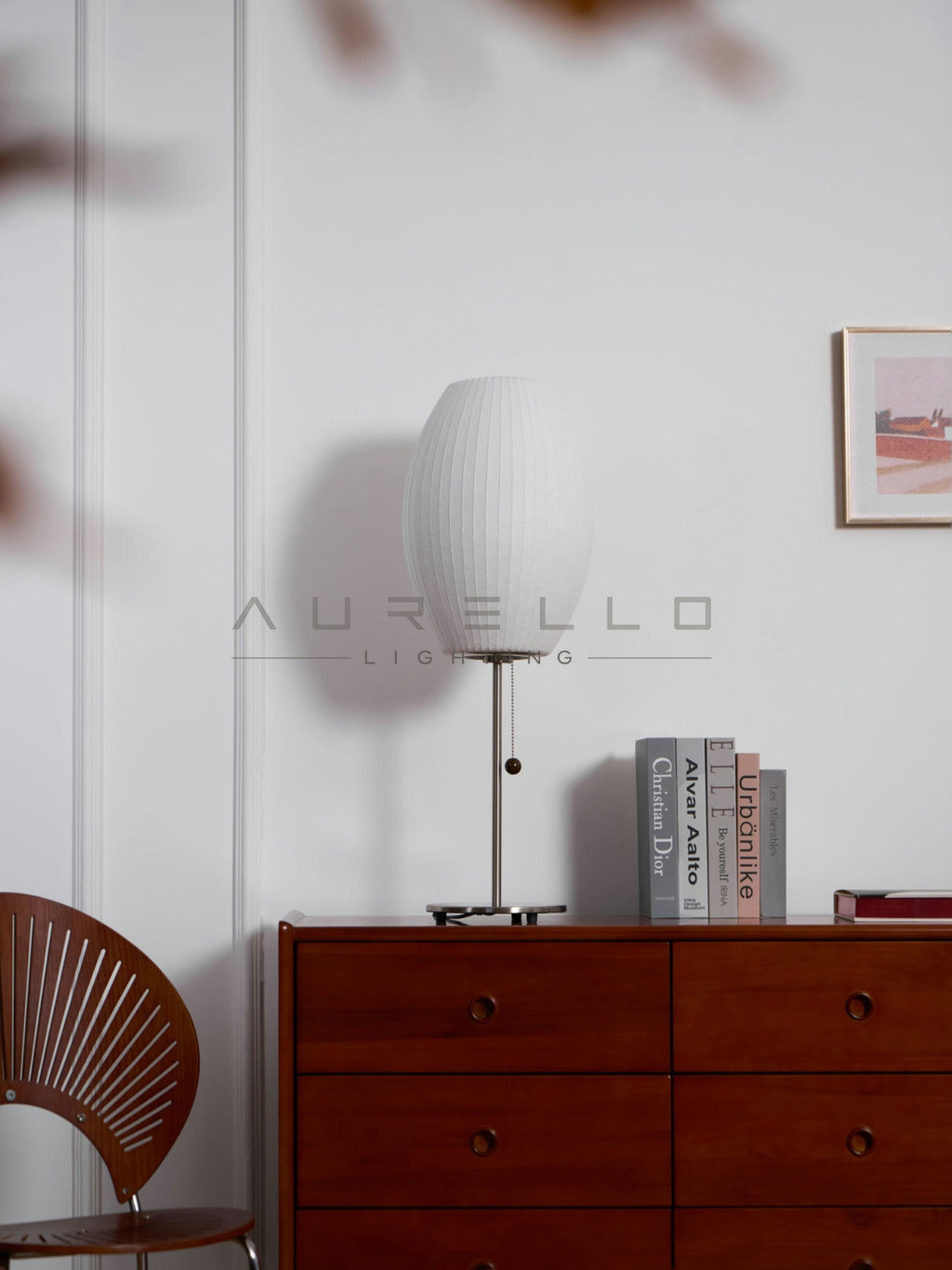 Faux Silk Bubble Table Lamp