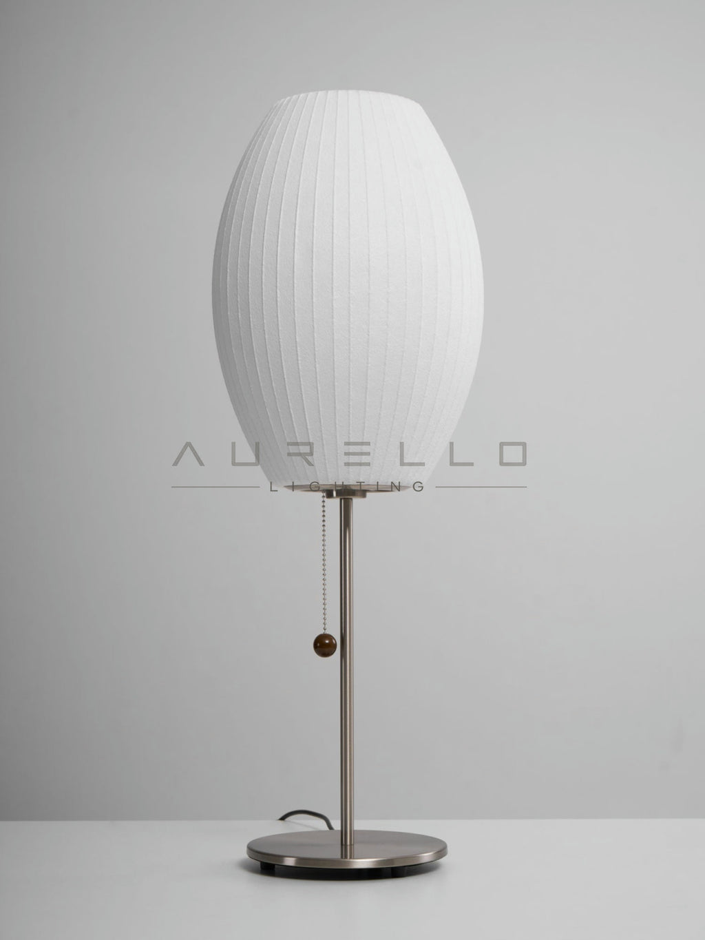 Faux Silk Bubble Table Lamp