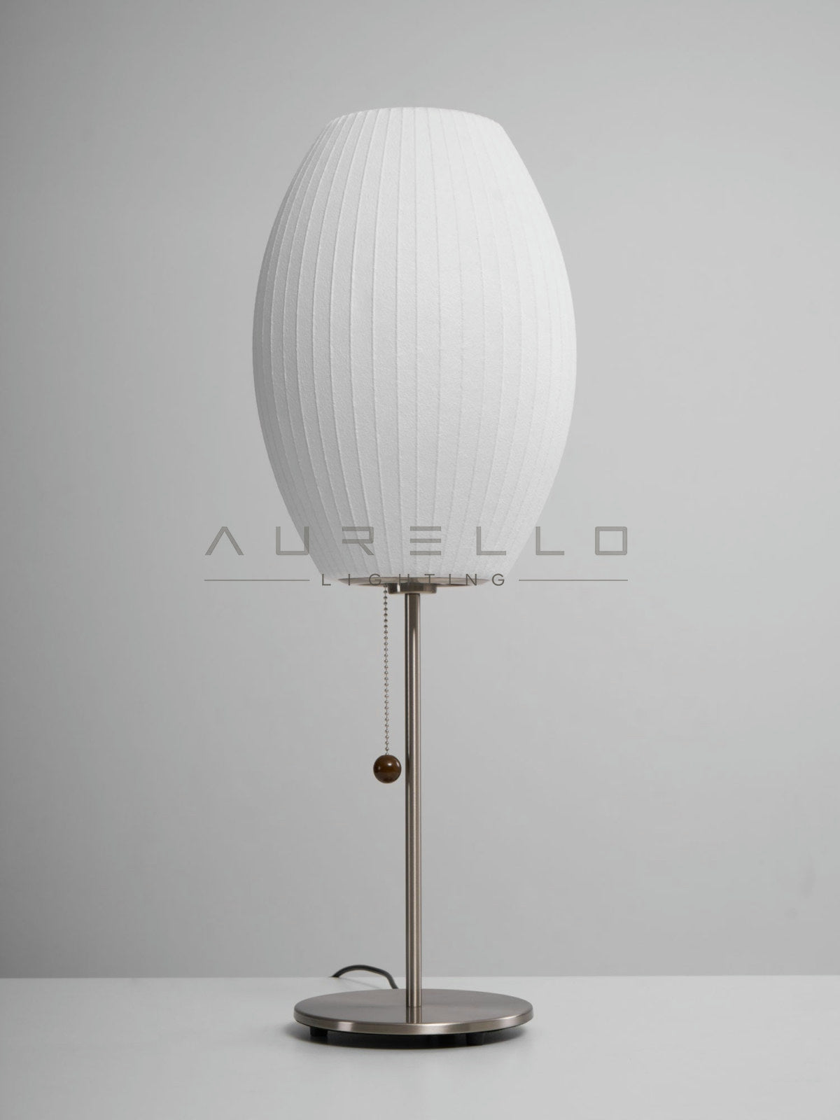 Faux Silk Bubble Table Lamp