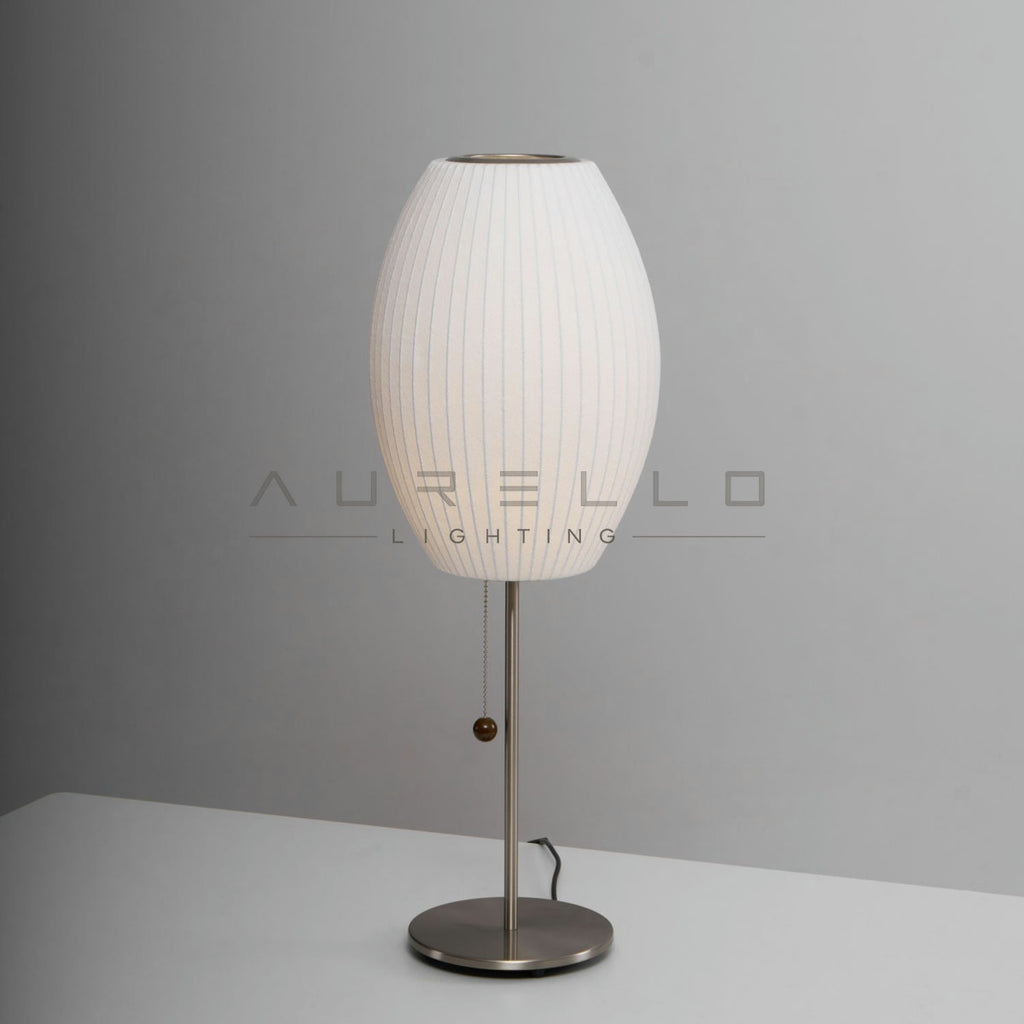 Faux Silk Bubble Table Lamp