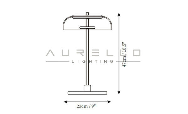 Solara Table Lamp — size diagram