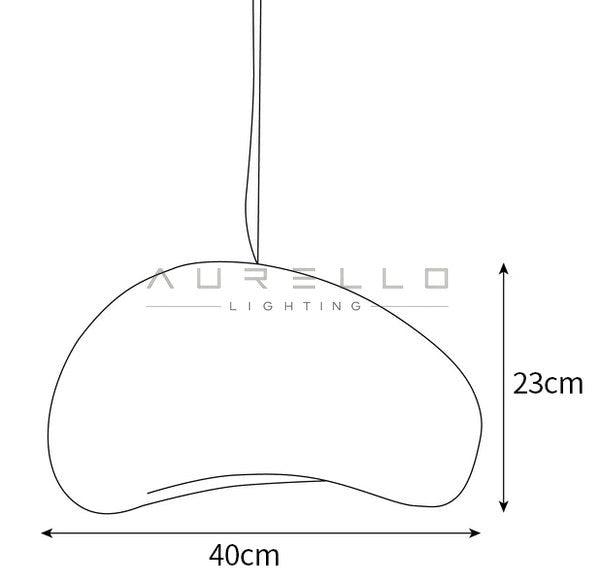 Nubia Cloud Pendant Light — size diagram