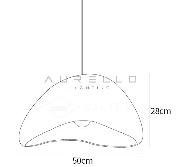 Selene Halia Pendant Light — size diagram