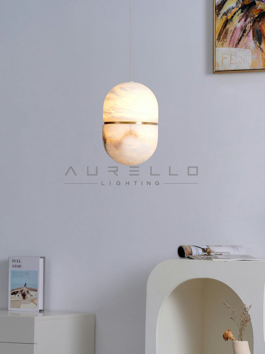 YUM Alabaster Pendant Light