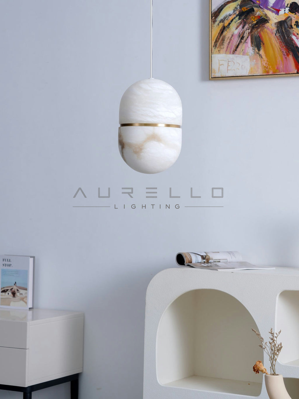 YUM Alabaster Pendant Light