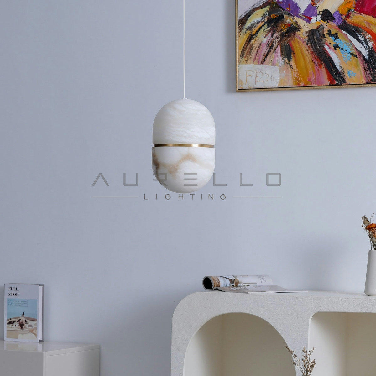 YUM Alabaster Pendant Light