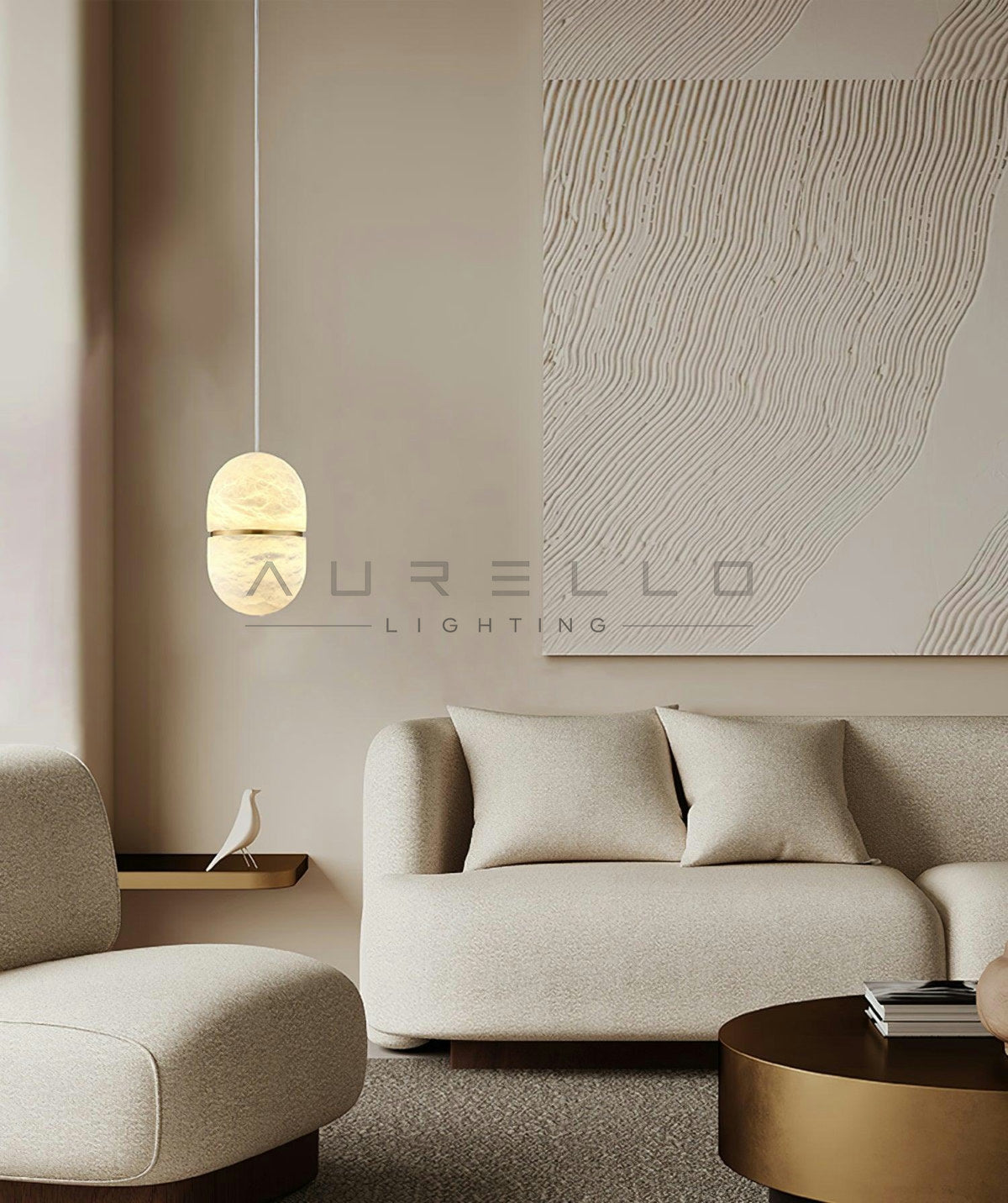YUM Alabaster Pendant Light