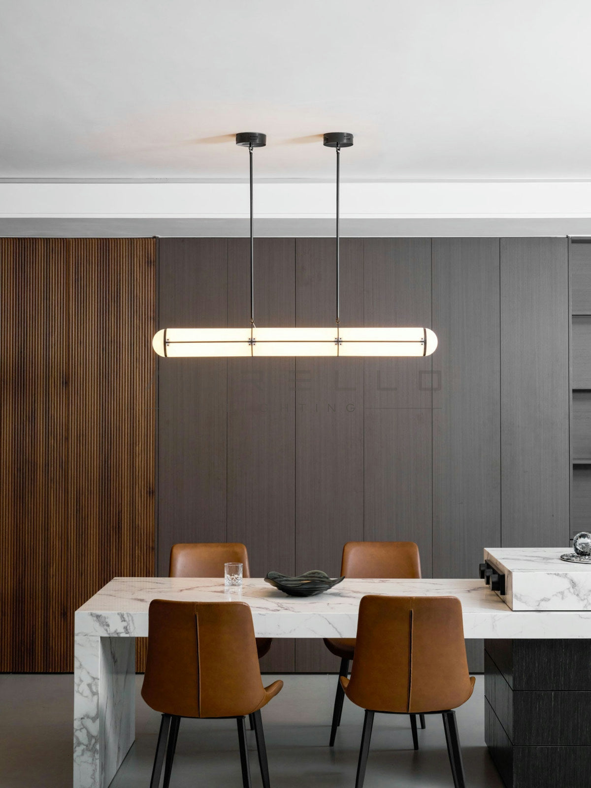 Cylindrical Endless Pendant Light