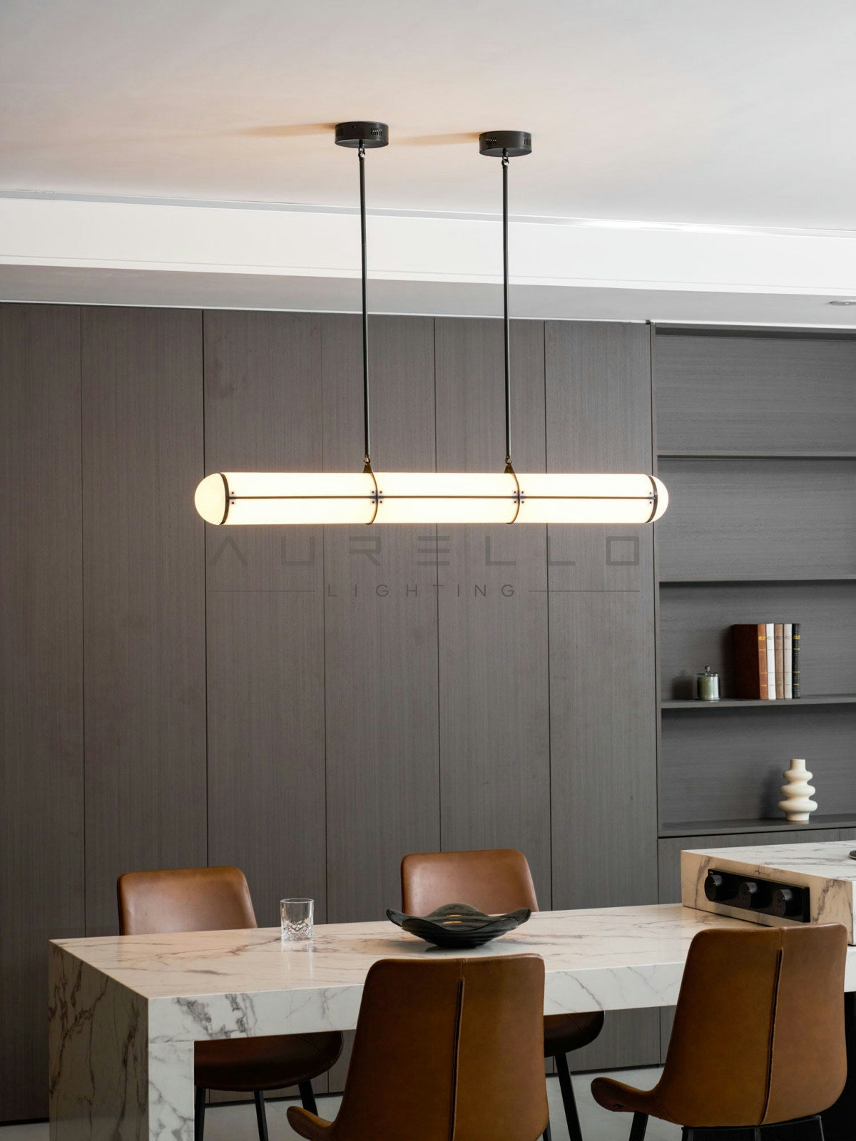 Cylindrical Endless Pendant Light